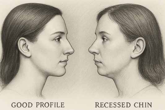 Normal face vs recessed face