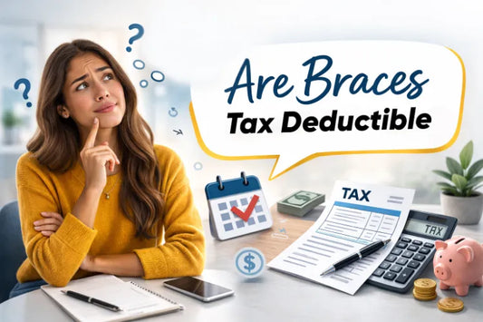 A woman wondering, Are braces tax deductible? 