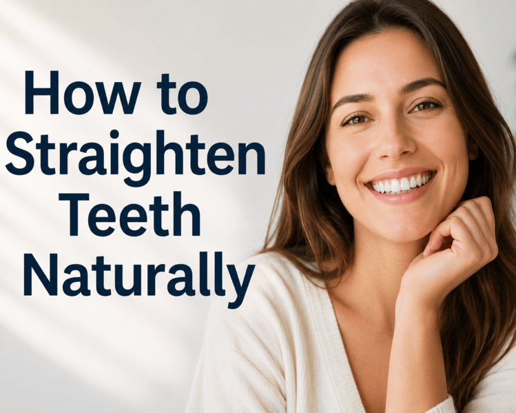 A woman with straight teeth