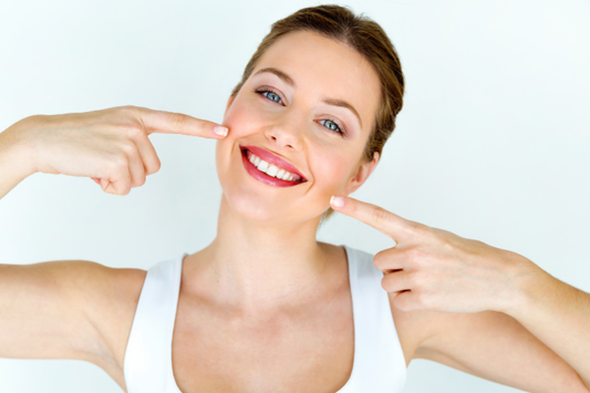A girl with her picture-perfect smile.
